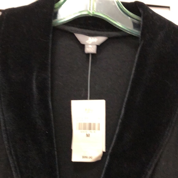 JJILL BLACK JACKET WITH VELVET COLLAR - Picture 2 of 4